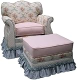 Angel Song Blossoms & Bows Empire Adult Gliding Ottoman