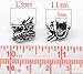 Sexy Sparkles Charm Bead Spacer – European Dragon Design, Fits All Major Brand Snake Chain Bracelets, Slide-On Core, 5.0 mm Hole