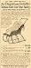 1906 Ad Vintage Baby Carriage Robe Sled Sleigh Antique - Original Print Ad