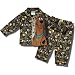 Scooby-Doo "Skull and Crossbones" Long Sleeve/Long Leg Coat Style Flannel Pajamas for toddlers