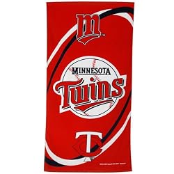 Minnesota Twins Fiber Reactive Pool/Beach/Bath Towel (Team Color)