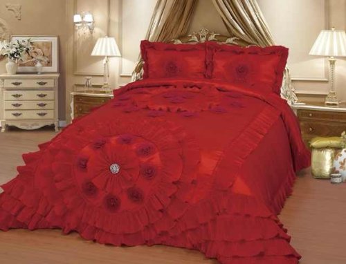 red bedding sets
