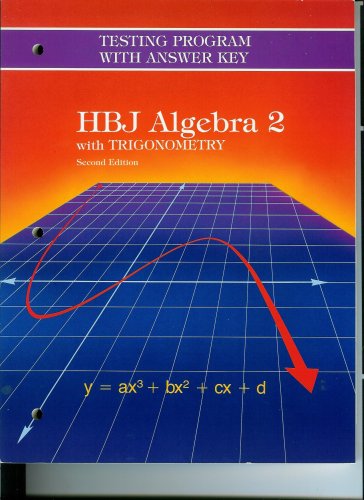 hbj algebra 2 with trigonometry testing program with answer key