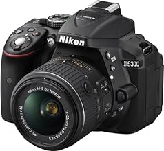 Nikon D5300 - C&aacute;mara r&eacute;flex digital de 24.2 Mp (Pantalla 3.2", estabilizador &oacute;ptico, v&iacute;deo Full HD), negro - kit cuerpo con objetivo Nikkor AF-S DX 18-55 mm f:3.5 VR II