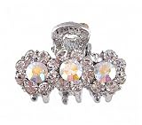 Hair Clip - H5- Crystal Flowers - Sm Size (1