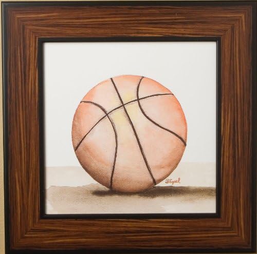Green Frog Art Mac's Play Ball Series Print Framed, Basketball