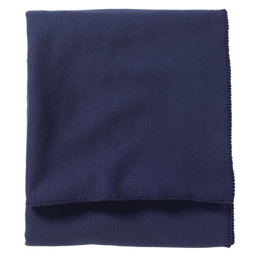 Pendleton Eco-Wise Wool Washable King Navy Blanket On Sale