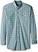 Wrangler Men's Big and Tall George Strait One Pocket Long Sleeve Turquoise Woven Shirt