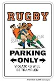 RUGBY ~Novelty Sign~ parking signs ball gift