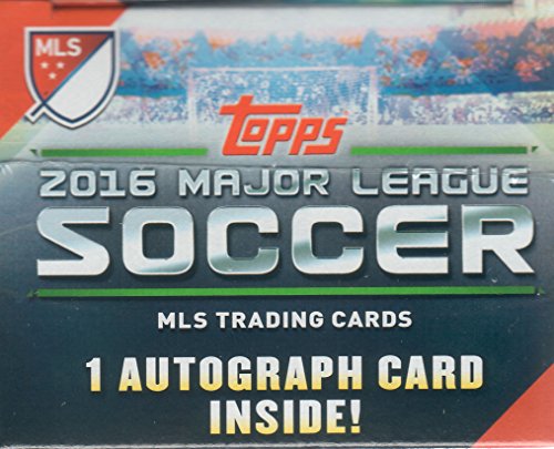 2016-Topps-MLS-Soccer-Unopened-Factory-Sealed-Blaster-Box-of-Packs-with-One-GUARANTEED-Autographed-Card-in-Every-Box