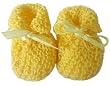 Handmade Newborn Baby Booties - Duck Yellow (100% Knitted By Hand) [Apparel]