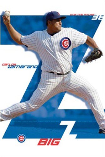 Chicago Cubs - Zambrano Art Poster PRINT Unknown 22x34