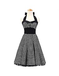 Polka Dot Print Cotton Vintage Bandage Dress/Evening Dress/Wedding Party Dress 