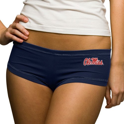 Mississippi Rebels Womens Hot Shorts Underwear - Navy Blue