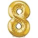Big Dot of Happiness Chic 18th Birthday - Pink, Black and Gold - Confetti and Balloon Party Decorations - Combo Kit