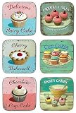 from Castle Melamine Coasters - Fairy Cakes (Set 6)