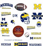 RoomMates RMK1053SCS University of Michigan Peel & Stick Wall Decals