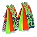 8 Pairs Neon Knee High Socks Crazy Patterns Assorted Prints Womens Size 9-11