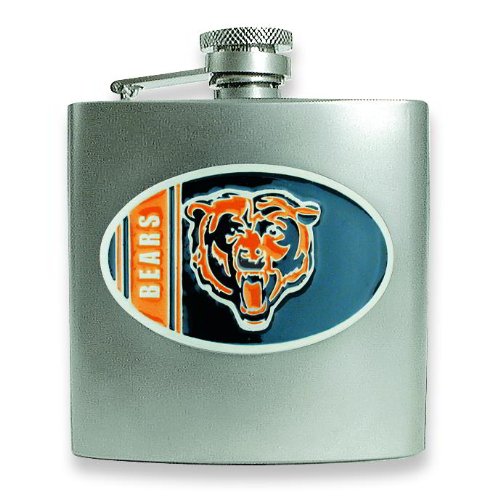 NFL Chicago Bears Stainless Steel Hip Flask 6oz