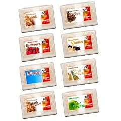 ZigoN 8x 10er DEPOTS je 1x Geschmack Tabak, Coffee, Erdbeere, Vanille, Energy, PinaColada, Saurer Apfel und Tabak Strong! mit 0.0 mg NIKOTIN - f�r E-Zigarette Nikotinfrei