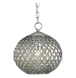 Pinto Teardrop Hollywood Regency Modern Glass Orb Pendant Lamp