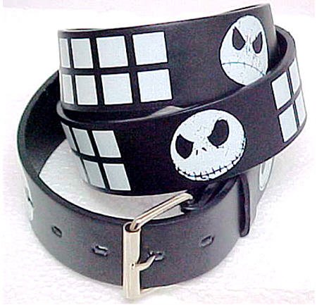Nightmare Before Christmas Black Snap Belt NBC Jack