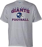 New York Giants -Grey- Stacked Helmet T-Shirt