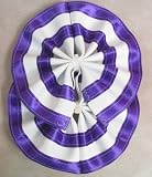 Draft Horse Decoration Tail Bow - Purple & White