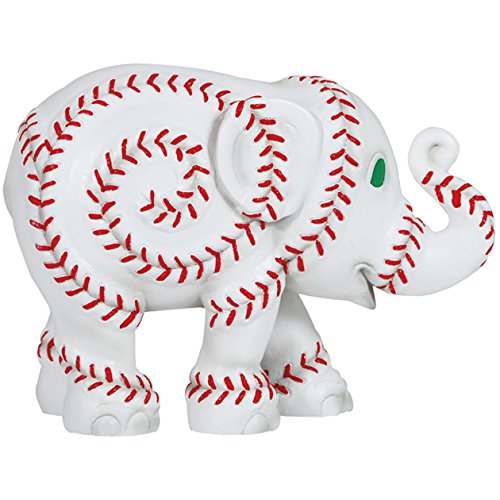 Westland Giftware Elephant Parade Resin Figurine in Tin Window Box, Baseball, 4-Inch