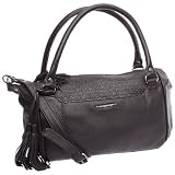 Paquetage Polochon Sac à main femme - Noir Cuir de