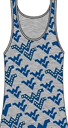 West Virginia - Rhinestone Tanktop