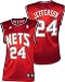 Richard Jefferson Youth Jersey: adidas Red Replica #24 New Jersey Nets Jersey - Small (8)