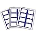 C-Line Pressure Sensitive Inkjet/Laser Printer Name Badges, Blue Border, 3.38 x 2.33 Inches, 200 Labels per Box (92365)