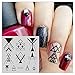 NICOLE DIARY Triangle Nail Art Stamp Template Geometry Image Stamping Plate NDP-104