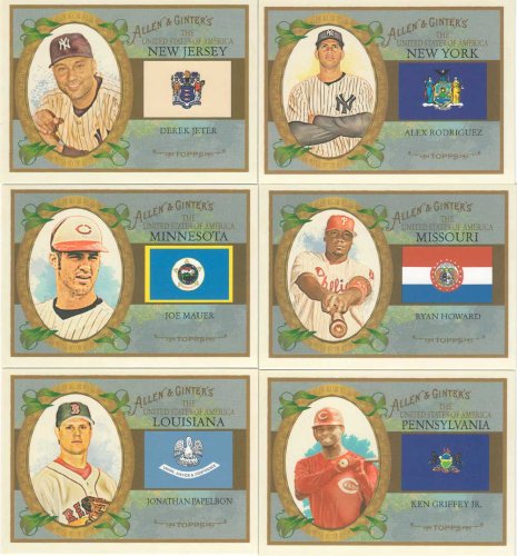 Buy 2008 Topps Allen + Ginter Baseball Series 50 Card United States Insert Set. Great Looking Cards... by Topps