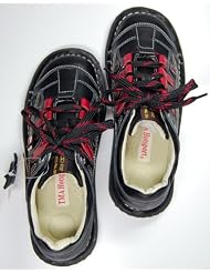 Damen Leder Schuh von TMA EYES Rot Gelb Wei
