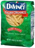 Davinci Pasta Organic, Penne, 16 Ounce Bags (Pack of 12)