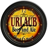 URLAUB 'S Beer and Ale Cascading Pub Wall Clock