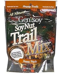 Genisoy Soy Nut Trail Mix, Happy Trails, 5-Ounce Bags (Pack of 12)