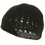 Hand Crocheted Beanie (02)-Black W16S27C