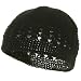Hand Crocheted Beanie (02)-Black