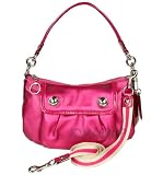 Coach Raspberry Metallic Leather Bag 13850SVRA