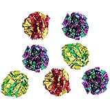 MYLAR Crinkle Balls Cat Toys - 4 Pack, 7 Pack, 12 Pack, 25 Pack, 36 Pack or 46 Pack