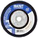 Merit Zirc Plus R801 Contoured Powerflex Abrasive Flap Disc, Type 29, Round Hole, Fiberglass Backing, Zirconia Alumina