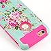 iPhone 6 Case, Vogue shop Peony Design Hybrid High Impact Heavy Duty Dual Layer Hard PC Outer Shell with Soft Rubber Inner Armor Defender Case Cover for Apple iPhone 6 4.7 Inch (peony Rose)