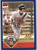 2003 Topps Traded #T193 Jason Kubel FY RC - Minnesota Twins (RC - Rookie Card) (Baseball Cards)
