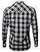 Men's Solid Or Plaid Long Sleeves Western Casual Button Down Shirt