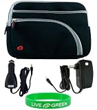 ASUS Eee PC 904HA 8.9-Inch Netbook Sleeve Case - Bundle with 12V Car and Wall Charger