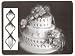 Large Diamond Quilting Marker, 3-in-a-row. Overall Size: 5-7/8