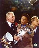 Jerry Jones Autographed Dallas Cowboys 8x10 Photo with Super Bowl Trophy